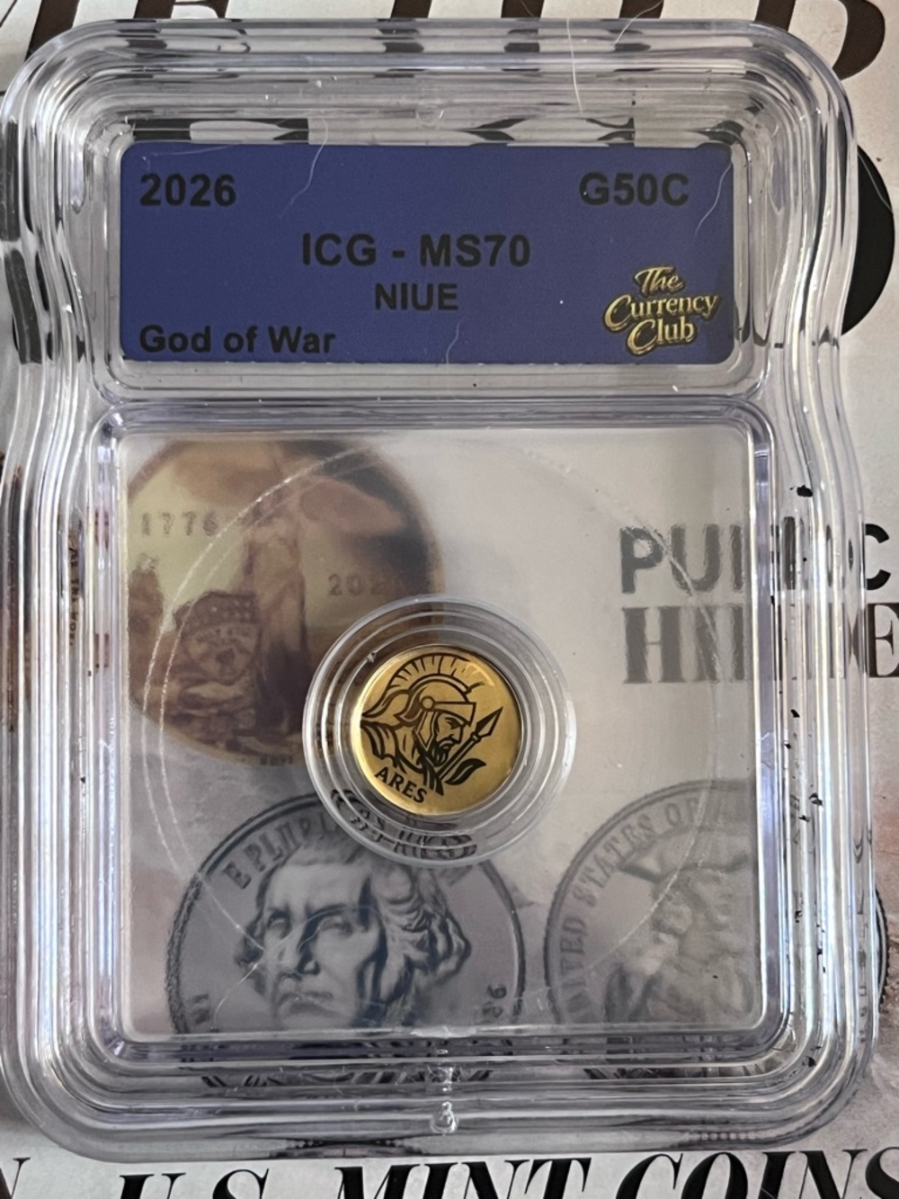 God of War Ares Gold Coin - 2026